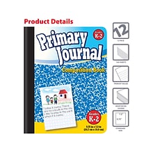 Better Office Primary Journal Composition Notebooks, 7.5 x 9.75, Primary, 100 Sheets, Blue, 12/Pac