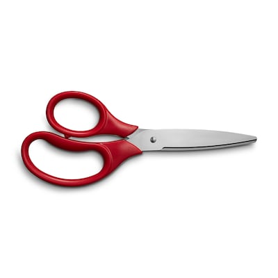 Staples 7 Kids Pointed Tip Stainless Steel Scissors, Straight Handle,  Right & Left Handed (TR55049)