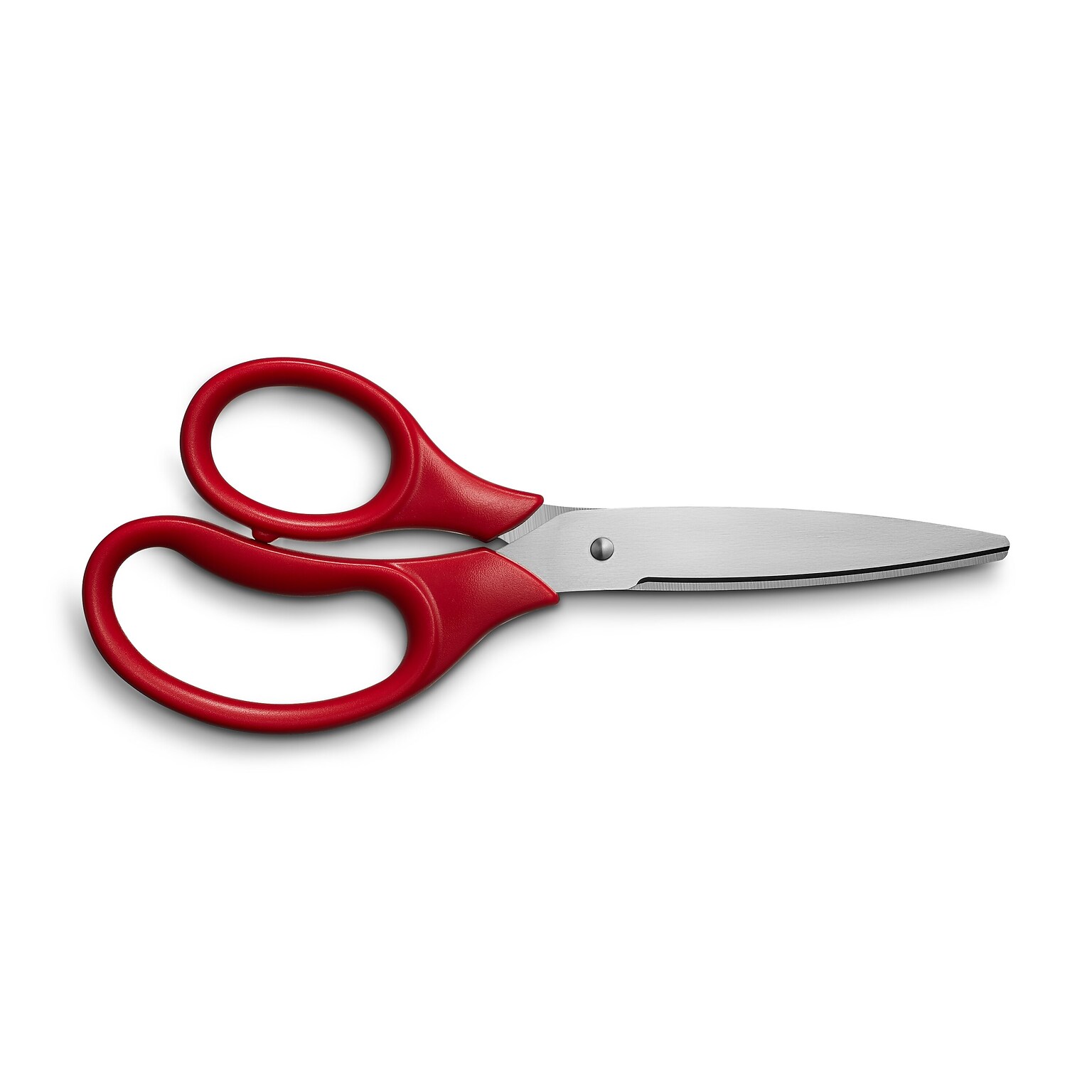 Staples Student 7 Stainless Steel Scissors, Pointed Tip, Red (TR55049)