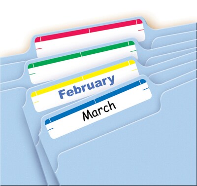 Avery Easy Peel Laser/Inkjet File Folder Labels, 2/3 x 3-7/16, Assorted, 252 Labels/Pack (5215)