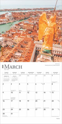 2025 BrownTrout Venice 12" x 12" Monthly Wall Calendar (9781975476311)