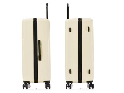InUSA Drip Hardside Spinner Luggage Set, TSA Checkpoint Friendly, Sand (IUDRISML-SAN)