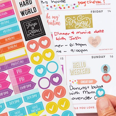 Avery Planner Stickers Variety Pack, 1,656 Stickers, Weekly, Calendar and Journal Sticker Sheets (6785)