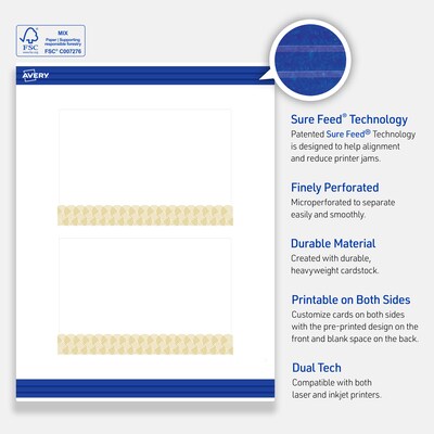 Avery 3" Blank Price & Merchandise Tags, White, 80/Carton (S00-EX0-PRMWT10)