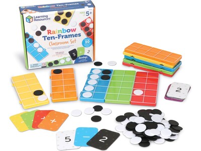 Learning Resources Rainbow Ten-Frames Classroom Set (LER6641)