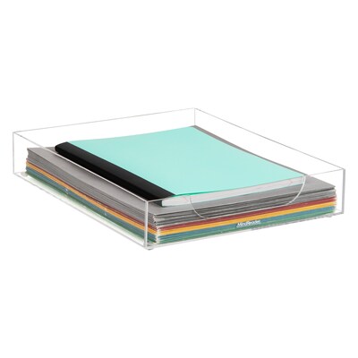 Mind Reader Acrylic Desk Tray, Clear (ATRAY-CLR)
