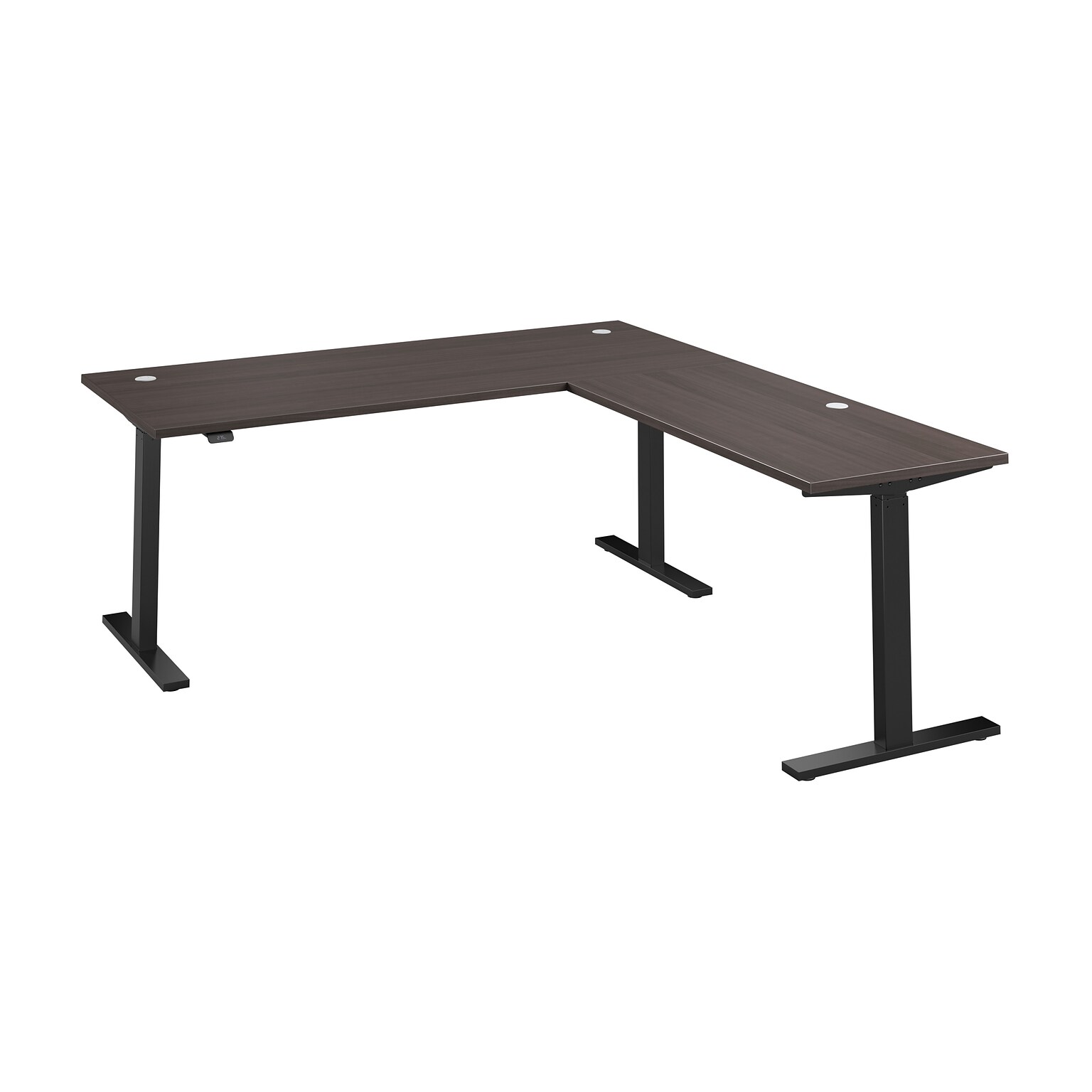 Bush Business Furniture Move 60 Series 72W L Shaped Adjustable Standing Desk, Storm Gray (M6SL7278SGBK)