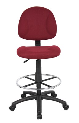 Boss® Drafting Stool w/ Footring; Burgundy