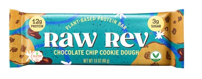 Raw Rev Gluten Free Chocolate Chip Cookie Dough Protein Bar, 1.6 oz., 12 Bars/Box (RR-S-CCCD-1)