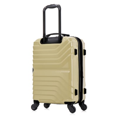 InUSA Aurum 21.65" Hardside Suitcase, 4-Wheeled Spinner, TSA Checkpoint Friendly, Champagne (IUAUR00S-CHA)