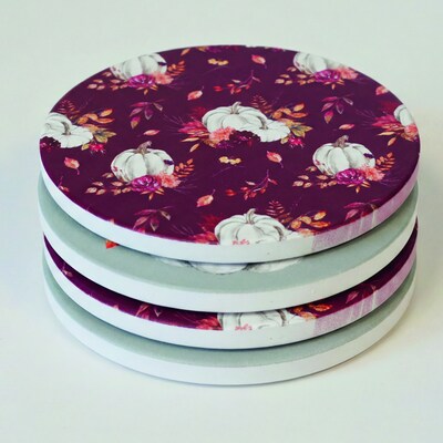 Ceramic Coasters, Set of 4