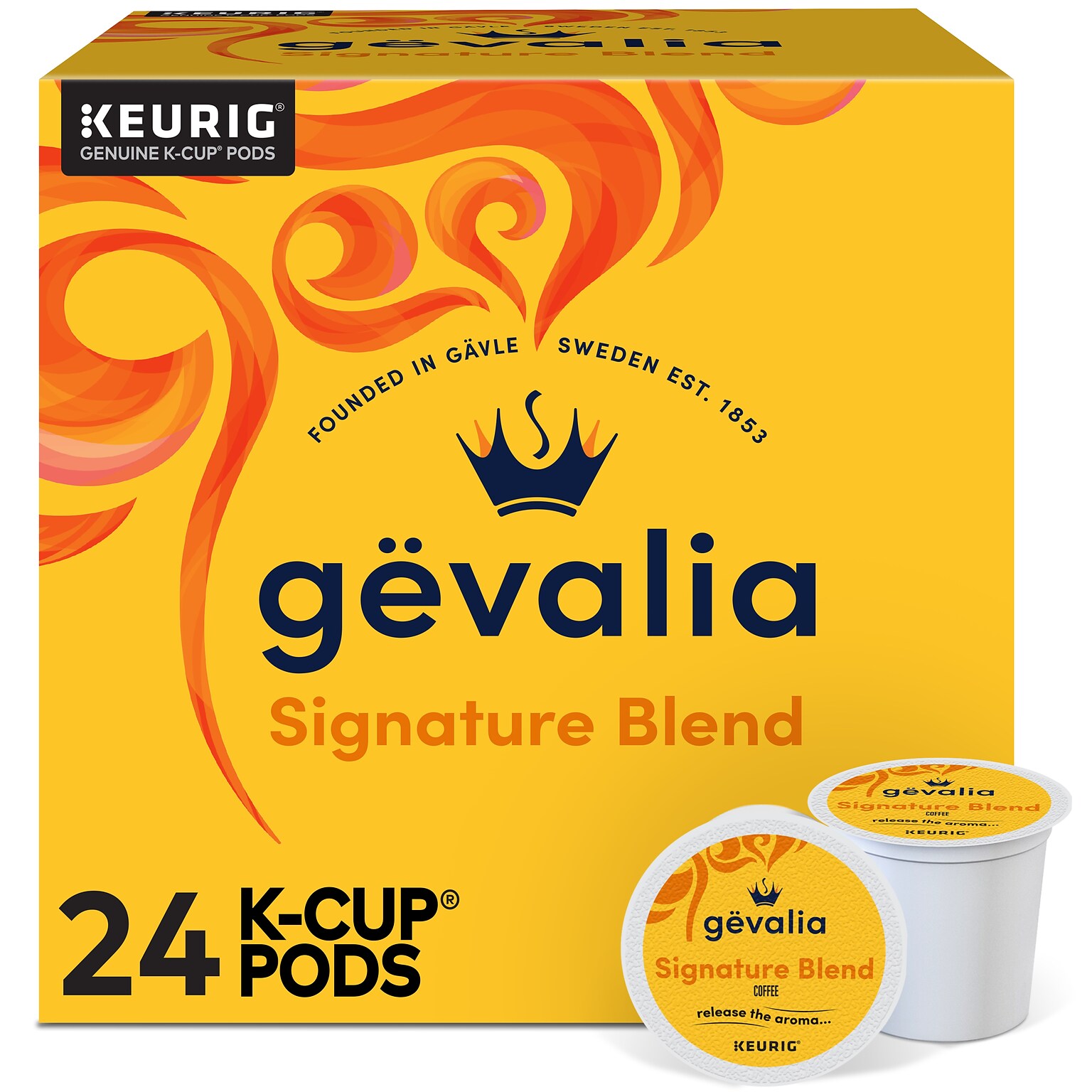 Gevalia Signature Blend Coffee Keurig® K-Cup® Pods, Light Roast, 24/Box (5305)