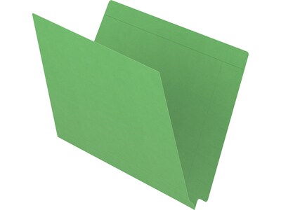 Medical Arts Press Kardex Match Recycled Reinforced End Tab File Folder, Straight Cut, Letter Size, Green, 100/Box (53057GN)