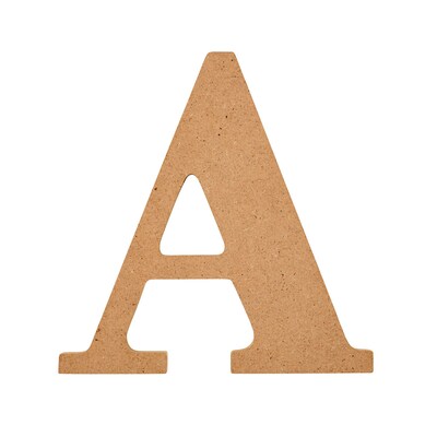Plaid MDF Letters, 5, Brown Oxide, 12/Pack (PDE63554-12)