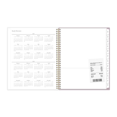 2027 Blue Sky Nevaeh 8.5" x 11" Calendar Year Weekly & Monthly Standard Planner, Plastic Cover (157906)