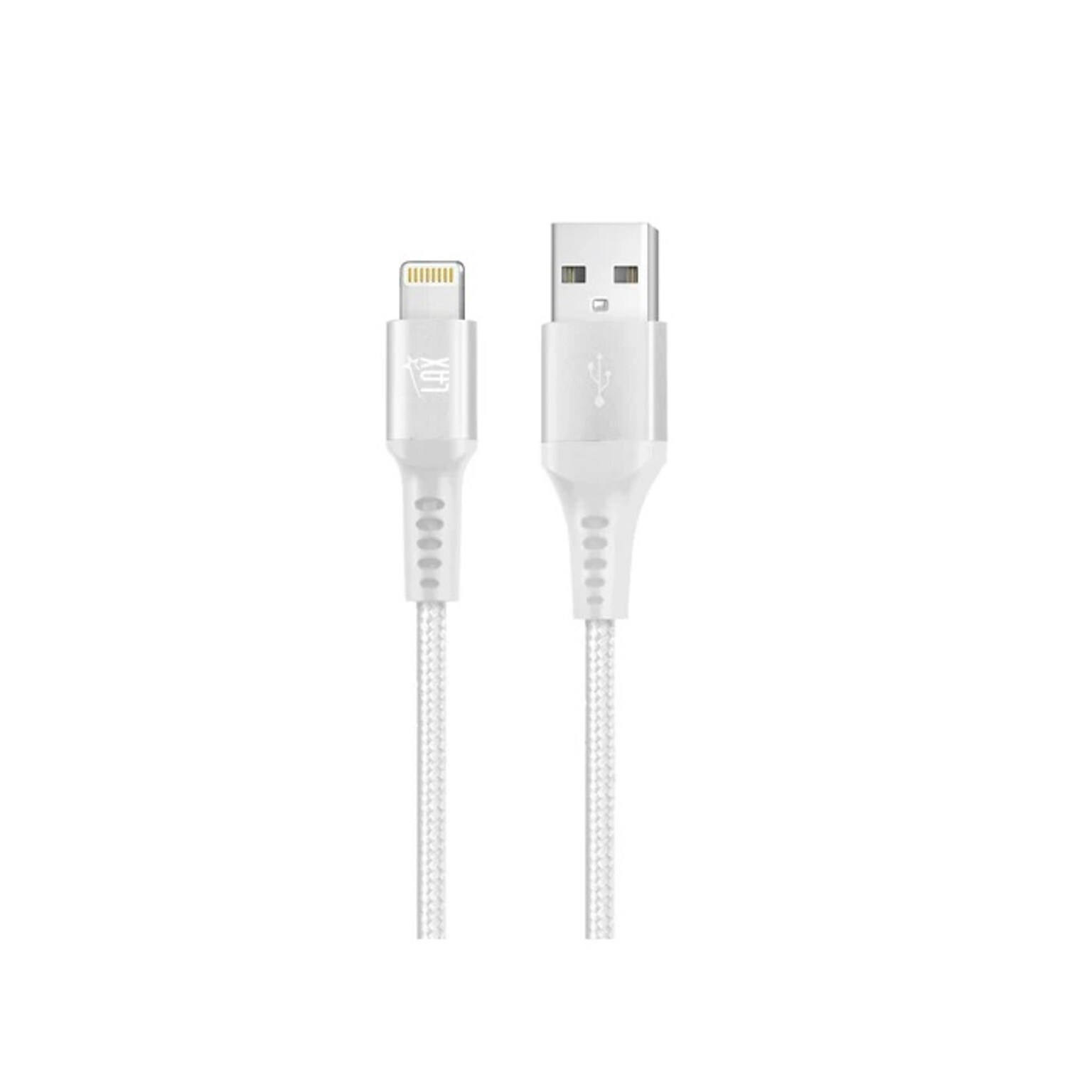 LAX Gadgets Lightning to USB-A Charging Cable, 10 ft. (MFI10FTSLV)