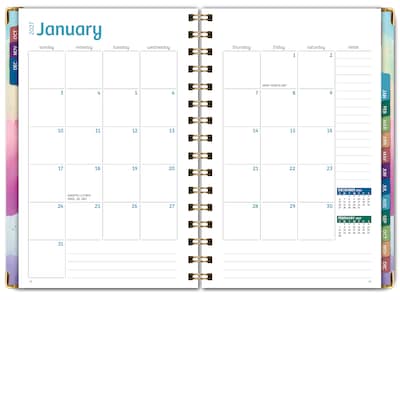 2027 Excello Brands 6" x 8" Weekly & Monthly Standard Planner, Paperboard Cover, Orchid (FSHN-CY27-58-81)