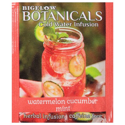 Bigelow Botanicals Decaf Watermelon Cucumber Mint Tea Bags, 18/Box (39004)