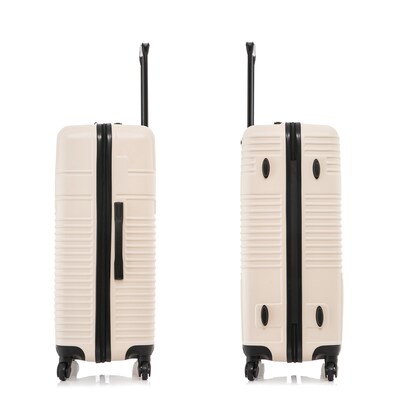 InUSA Resilience 29.52" Hardside Suitcase, 4-Wheeled Spinner, TSA Checkpoint Friendly, Sand (IURES00L-SAN)