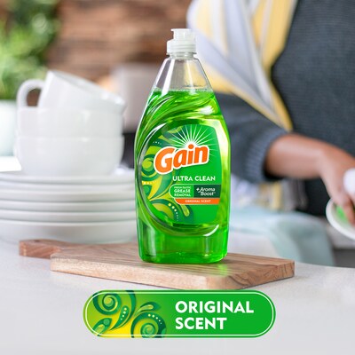 Gain Ultra Liquid Dish Soap, Original Scent, 38 oz. (74346)