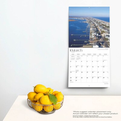 2025 BrownTrout Jersey Shore 12" x 12" Monthly  Wall Calendar (9781975474980)