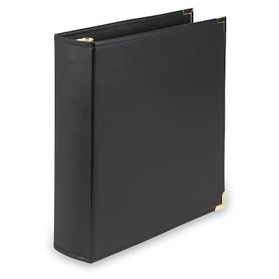 Samsill Classic Executive 2 Non-View Binder, 3-Ring , Black (SAM15160)