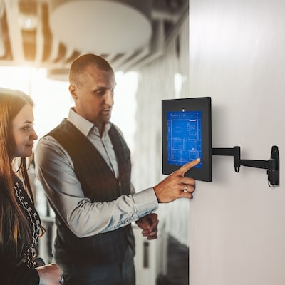 Mount-It! Adjustable Anti-Theft iPad Wall Mount, Black (MI-3774B_G10)