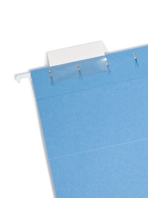 Smead Hanging File Folders, 1/5-Cut Tab, Letter Size, Blue, 25/Box (64060)