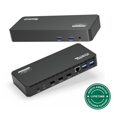 Plugable USB-C Triple HDMI Display Docking Station  (UD-3900PDZ)