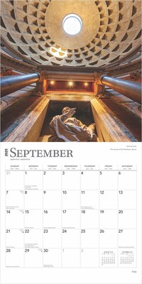 2025 BrownTrout Italy 12" x 12" Monthly  Wall Calendar (9781975477219)