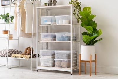 Iris 13.5 Qt. Lift Off Lid Storage Tote, Clear (100119)