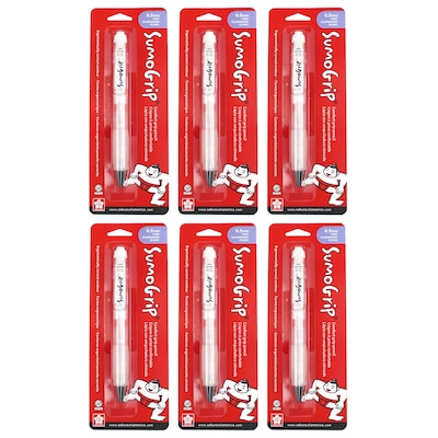 Sakura SumoGrip Comfort Mechanical Pencil, 0.5 mm Lead, 6/Pack (SAK50287-6)