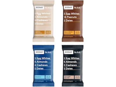 RXBAR Classic Gluten Free Protein Bars Variety Pack, 1.8 oz., 10 Bars/Box (85916200725)