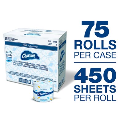 Charmin Professional Toilet Paper, 2-ply, White, 450 Sheets/Roll, 75 Rolls/Case (71693)
