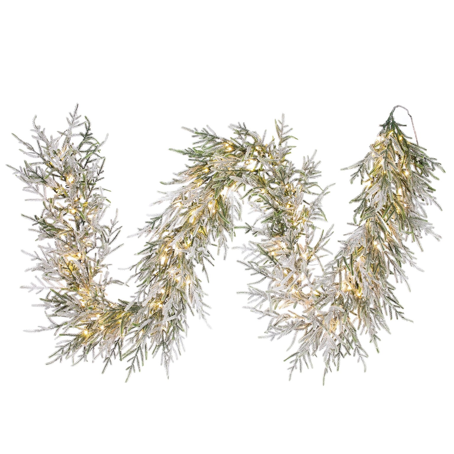 Fraser Hill Farm 9 Real Feel Pre-Lit Artificial Christmas Garland (FFRF108G-5MSN)