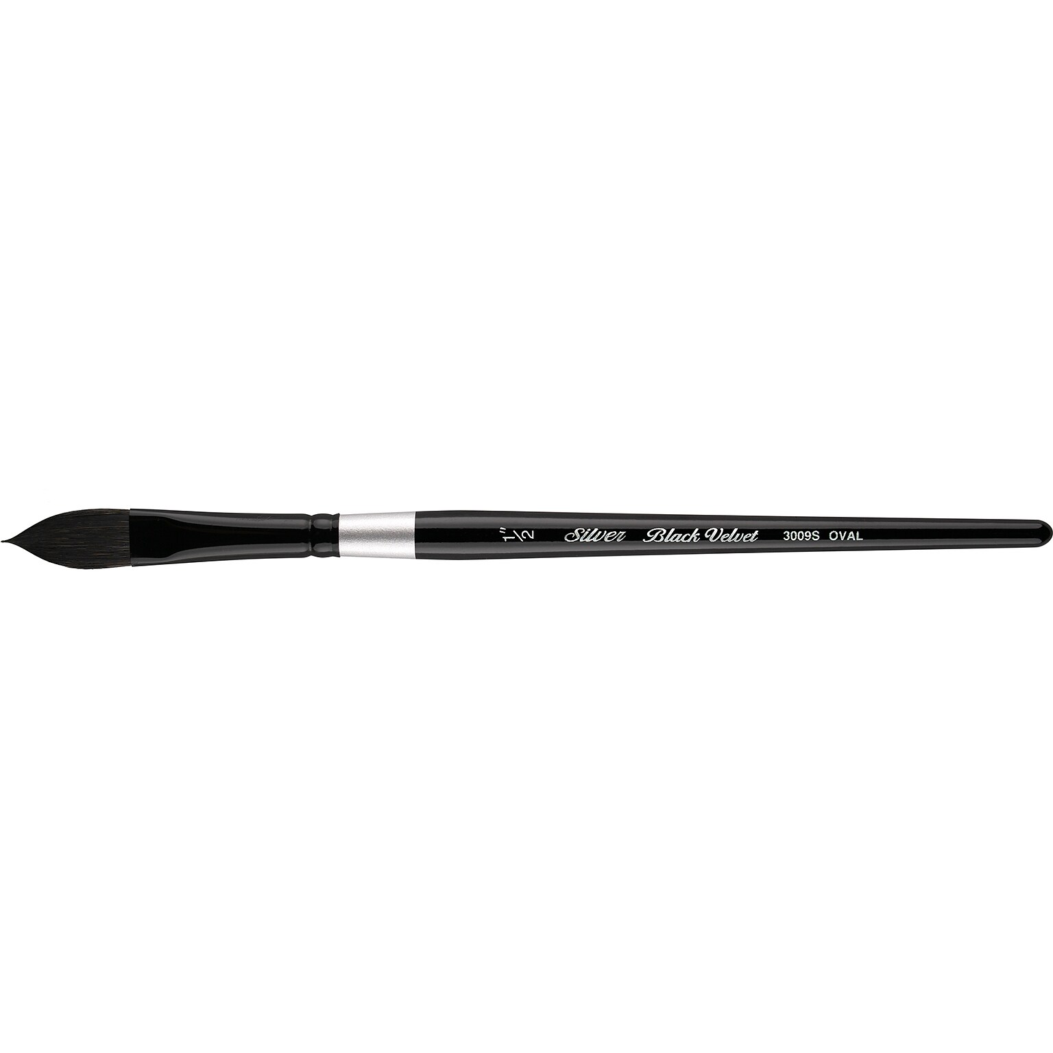 Silver Brush Black Velvet Squirrel, Oval Wash Brush (SLV3009S12)