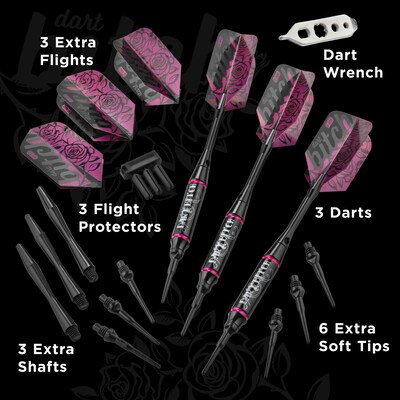 Viper Vanity Dart Bitch Soft Tip Darts, 16 Grams (20-0317-16)