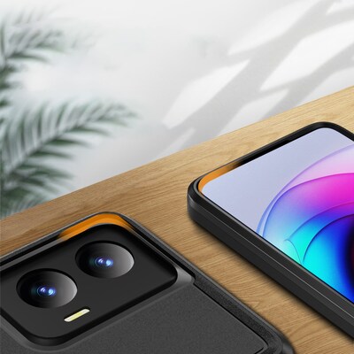 SaharaCase Raider Series Rugged Case for Motorola G Stylus 5G, Shock Absorbing, Scorpion Black (CP00578)