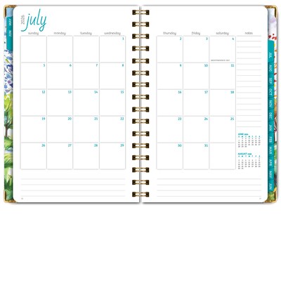 2026-2027 Excello Brands 5" x 8" Academic Weekly & Monthly Planner, Paperboard Cover, Tree Seasons (NAY27-58-20)