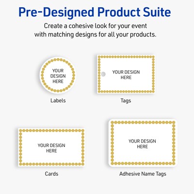 Avery Laser/Inkjet Square Multipurpose Labels, 3" x 3", White, 60/Pack (S00DJB)