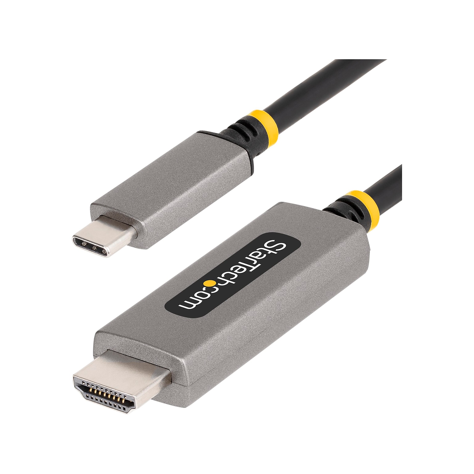 StarTech 10 USB-C to HDMI Video Adapter Cable, 8K 60Hz/4K 144Hz, Male to Male, Space-Gray, HDMI 2.1 (136B-USBC-HDMI213M)