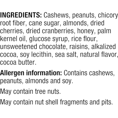 KIND PLUS Gluten Free Dark Chocolate Cherry Cashew Nut Bar, 12 Bars/Box (PHW17250)