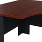 Bush Business Furniture Cubix 48W Corner Desk, Hansen Cherry/Galaxy (WC90466A)