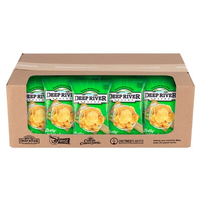Deep River Snacks Gluten Free Zesty Jalapeno Kettle Cooked Potato Chips, 2.0 oz., 24/Box (220-02563)