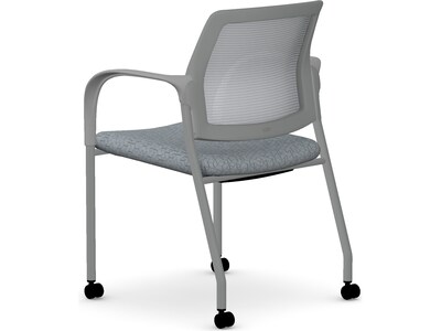 HON Ignition Fabric/Mesh Multipurpose Stacking Chair, Basalt/Silver (HIGS6.F.H.IF.APX25.PR8T)