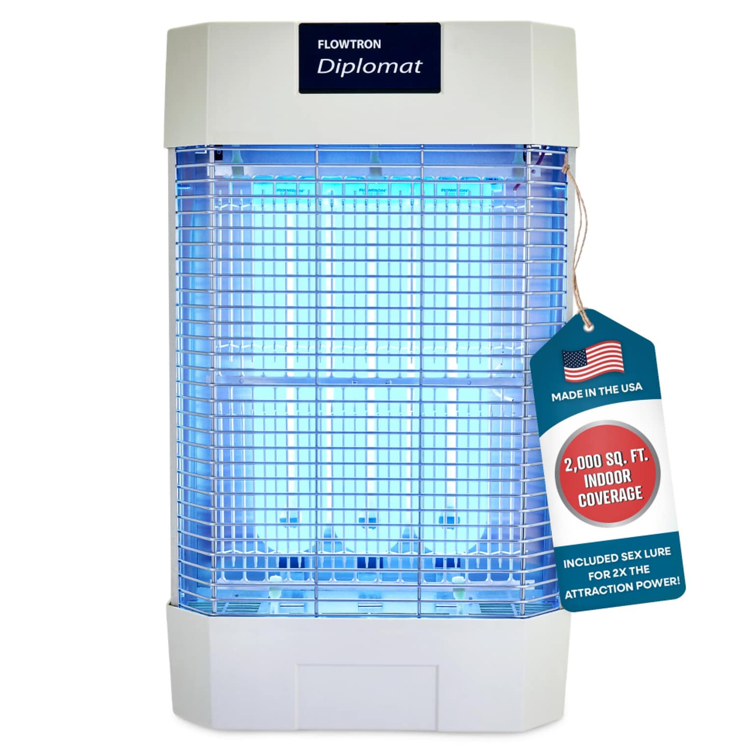 Flowtron Electric Diplomat Indoor Bug Zapper, 2000 sq. ft. Coverage, 120W UV Light (FLWFC7800)