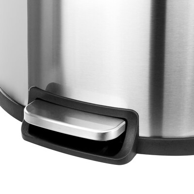 Elama Stainless Steel Indoor Step Trash Can, 13 Gallon, Silver (938121375M)