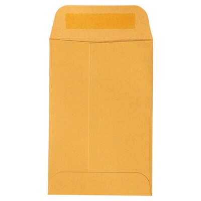JAM Paper #4 Kraft Coin Envelope, 3 x 4 1/2, Brown Kraft, 100/Pack (356731206B)