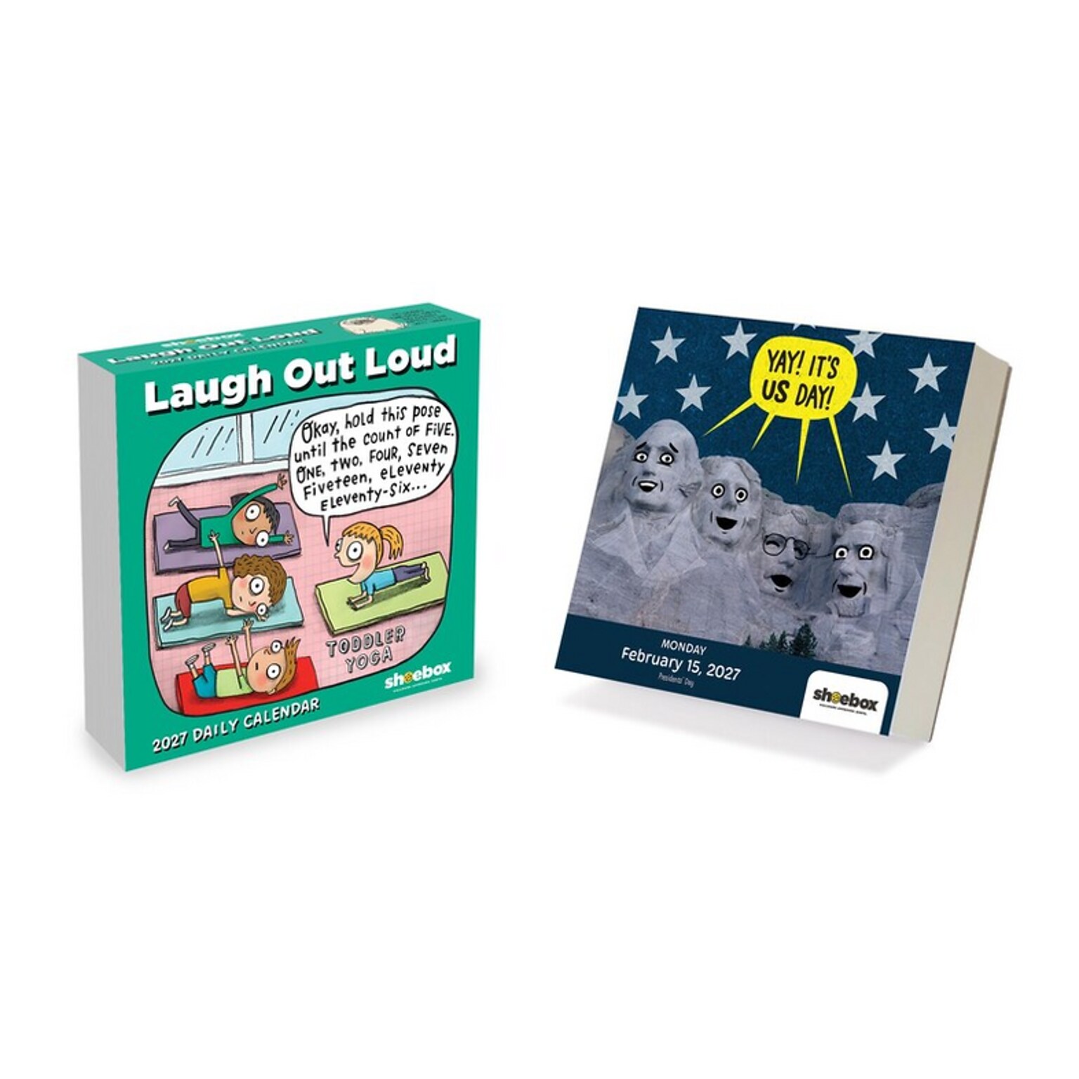 2027 TF Publishing Shoebox Daily 5.25 x 5.25 Daily Day-to-Day Calendar, Multicolored (27-3038)