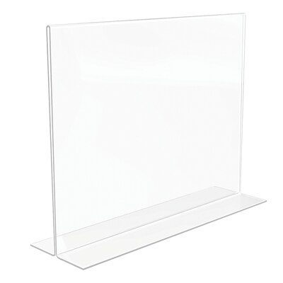 Staples Sign Holder, 11" x 8.5", Clear Plastic (ST16646/16646)